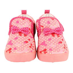 麗家寶貝可歐可優蝴蝶結印花童鞋 粉紅魅力，守護寶寶第一步